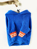 Organic cotton dog hoodie Spice Blue | Letsgizmo