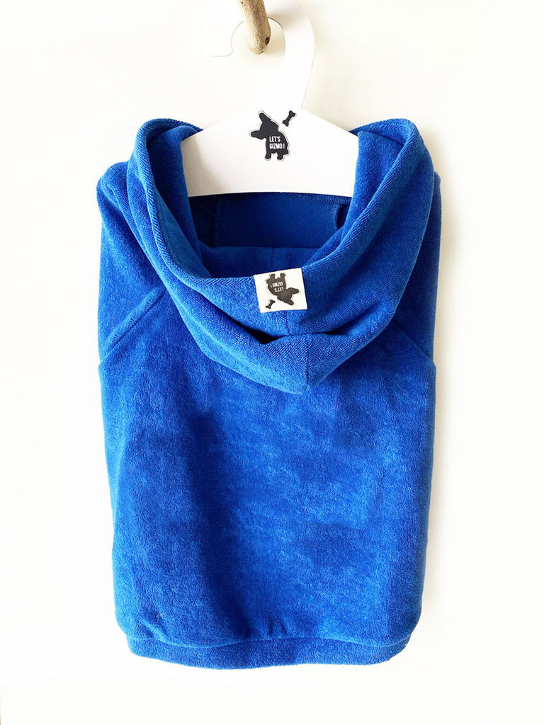 Sustainable dog clothing organic hoodie Spice Blue | Letsgizmo
